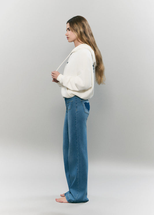 Jeans bolsillo parche