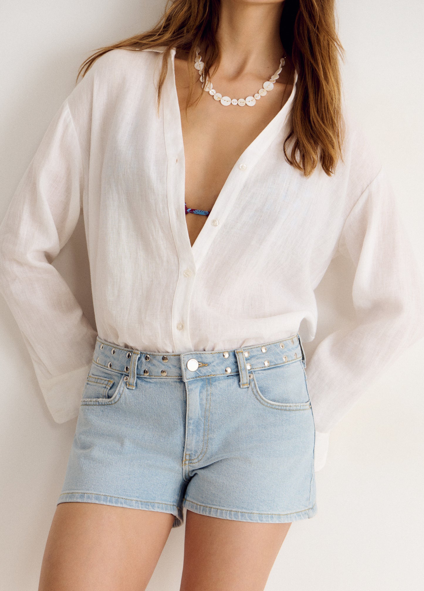 Glitter studded shorts