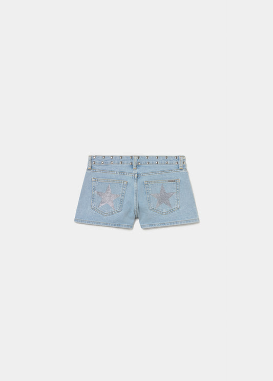Glitter studded shorts