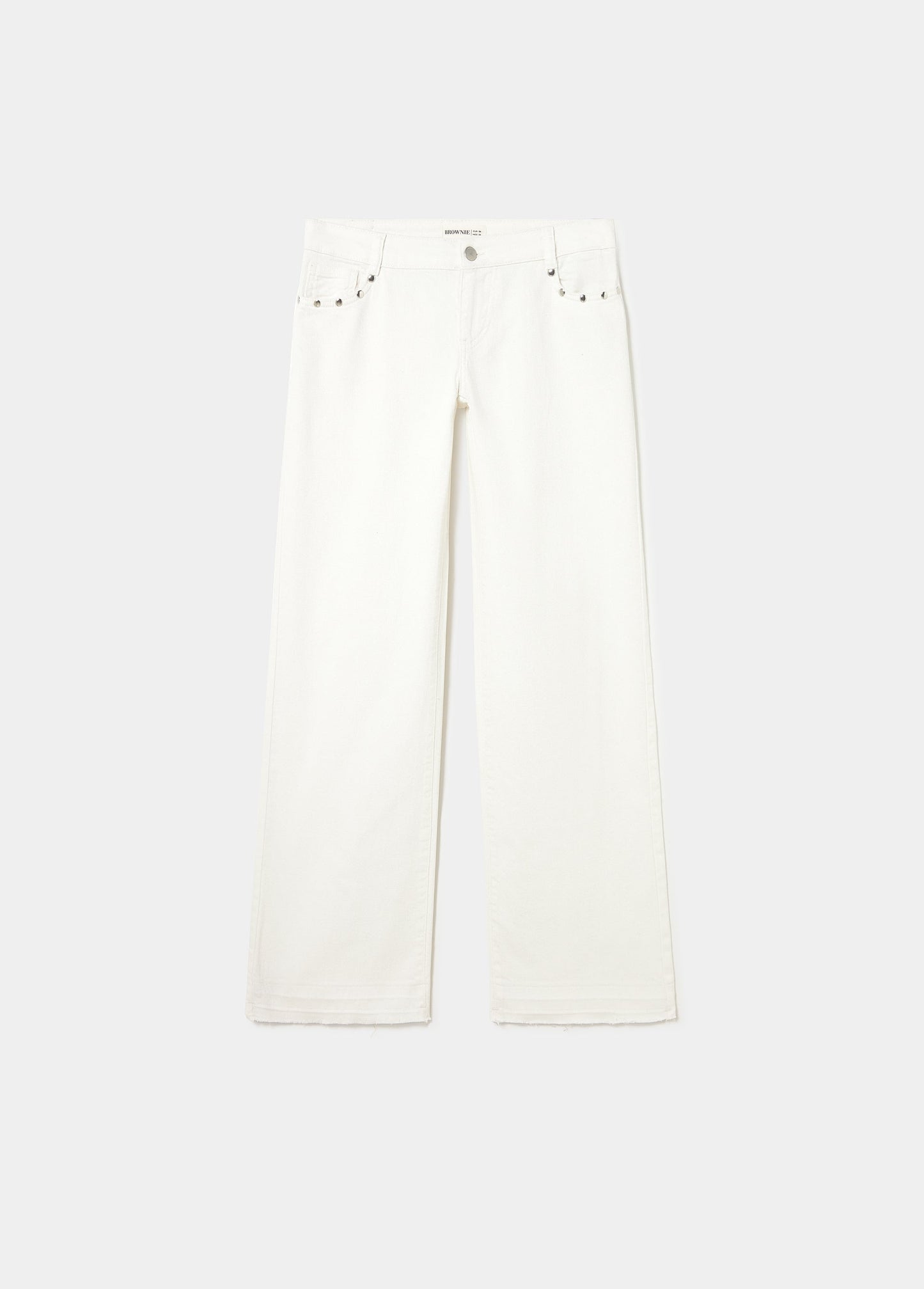 Pantalón tiro bajo estrellas glitter y tachas