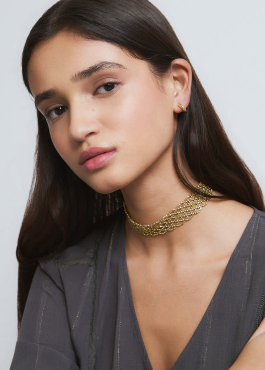 Chocker mesh beads