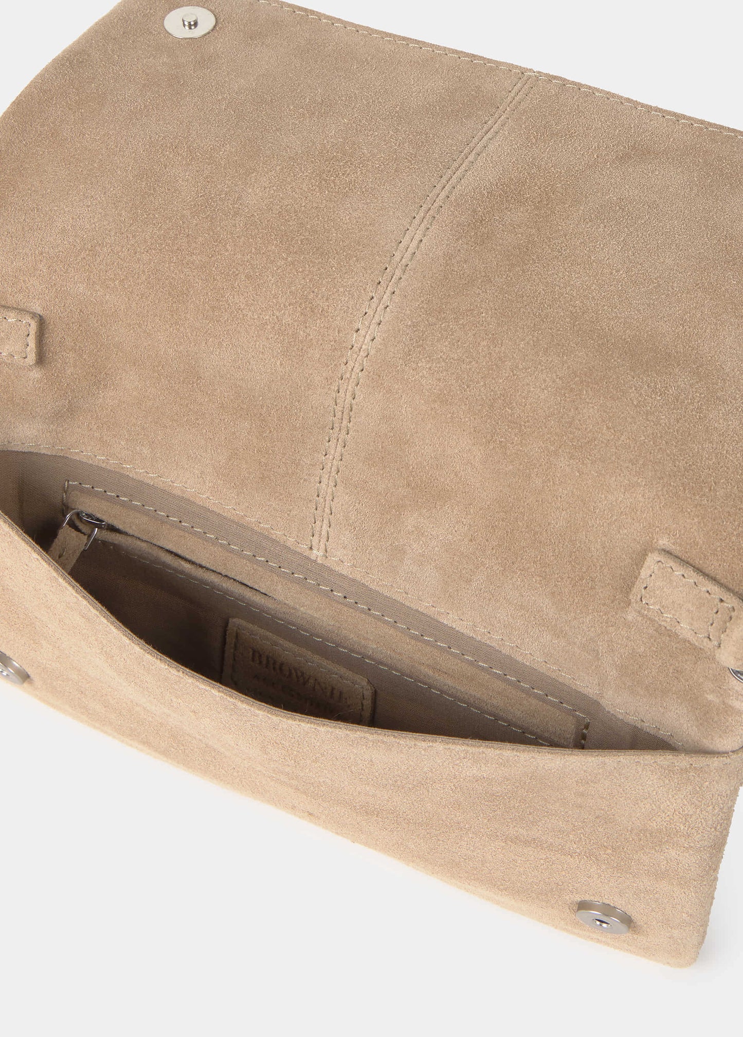 Bolso solapa flecos piel