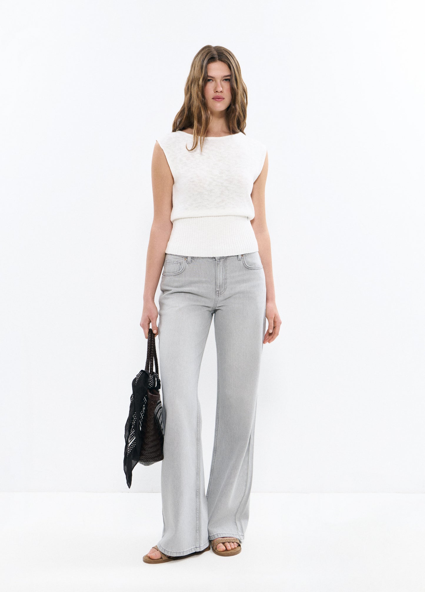 Shopper trenzado piel