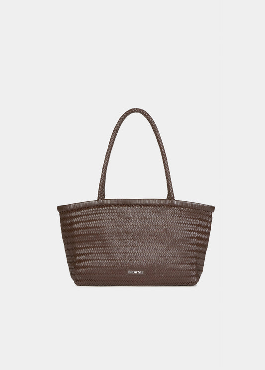 Shopper trenzado piel