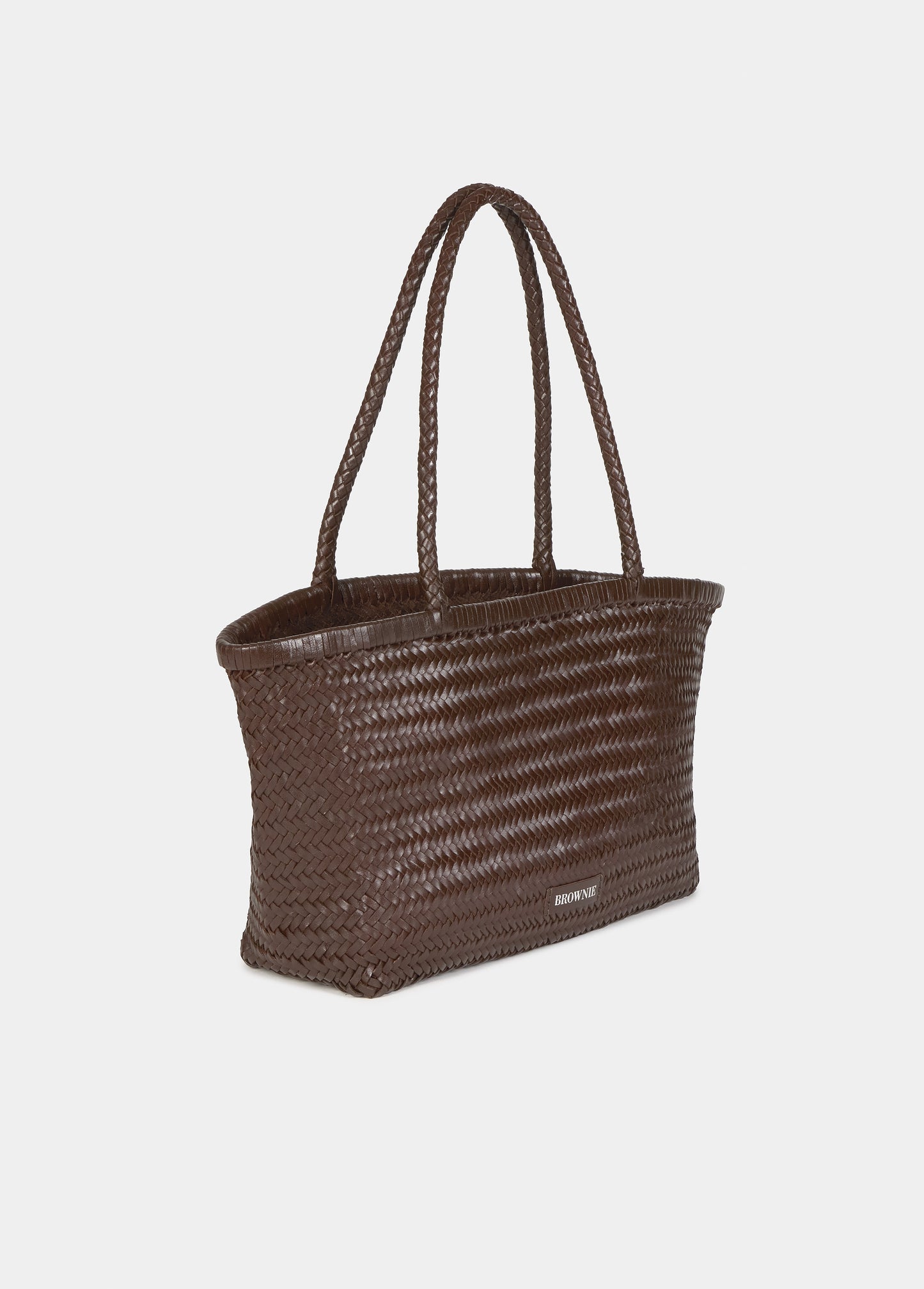 Shopper trenzado piel