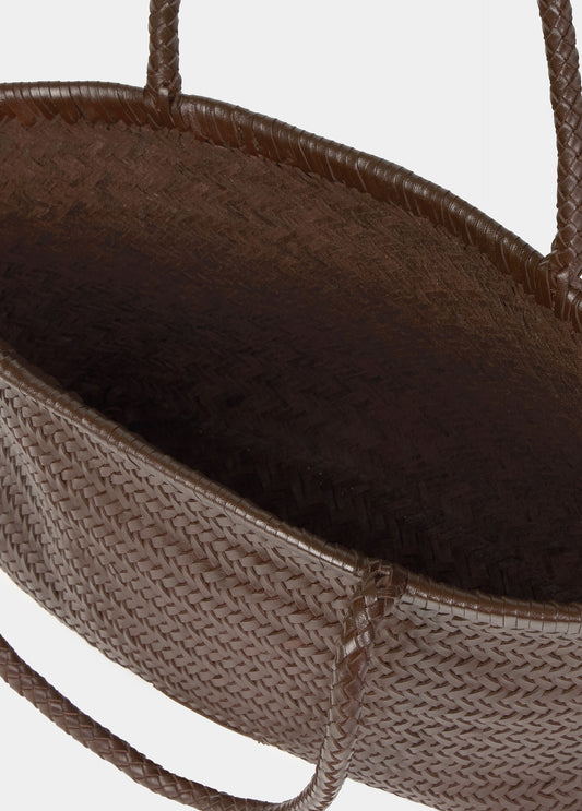 Shopper trenzado piel