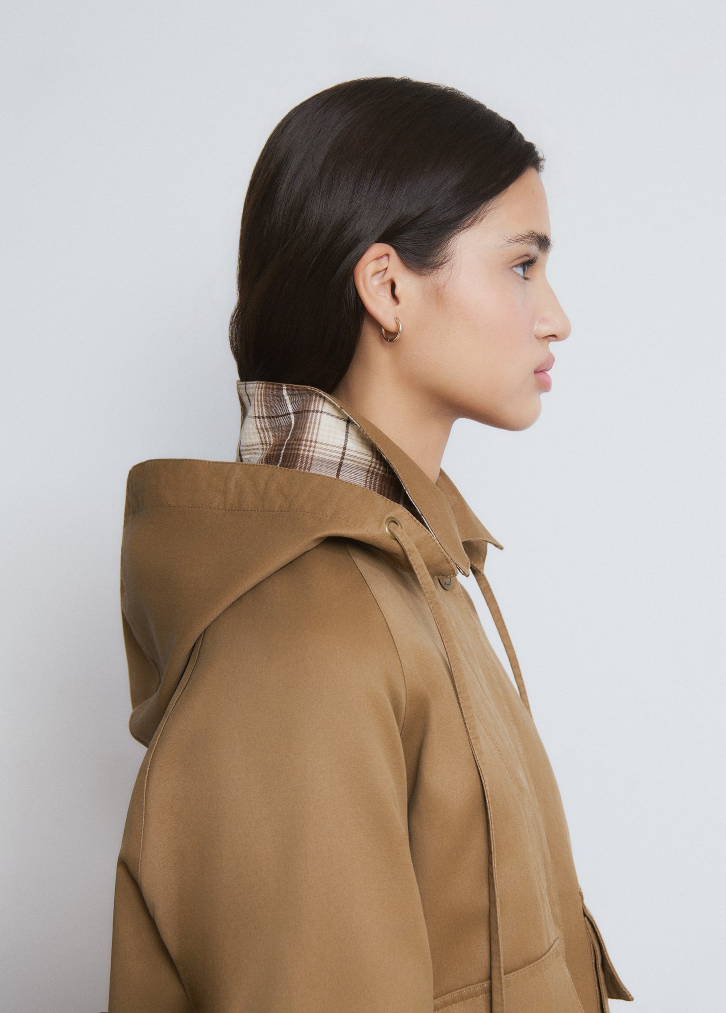 Chaqueta encerada capucha