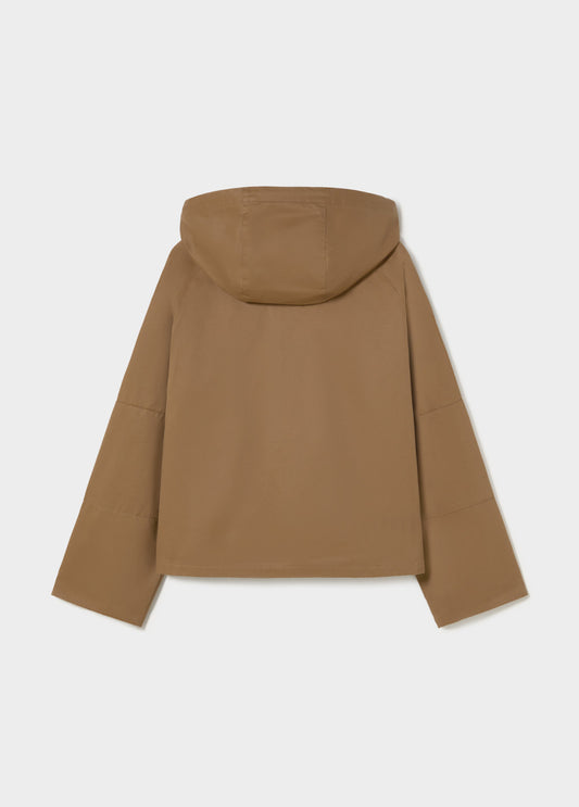 Chaqueta encerada capucha