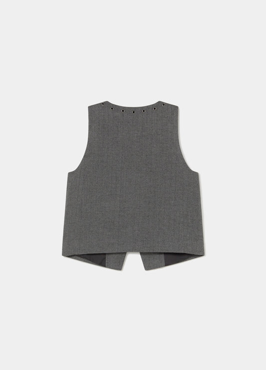 Chaleco cruzado eyelets