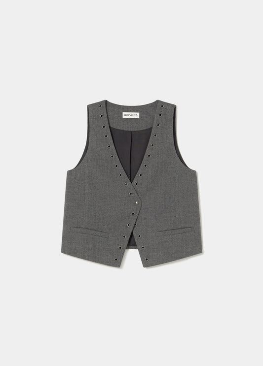 Chaleco cruzado eyelets