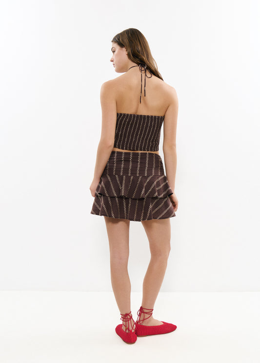Top corto smock