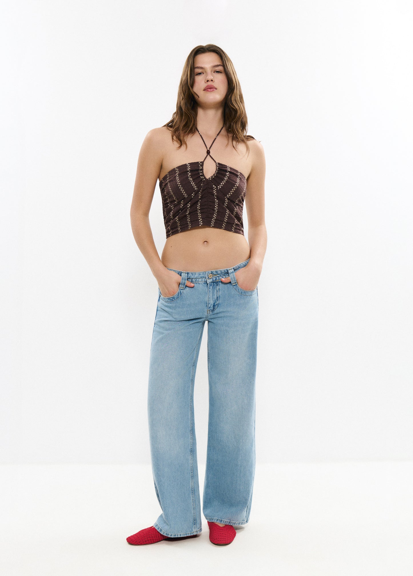 Top corto smock