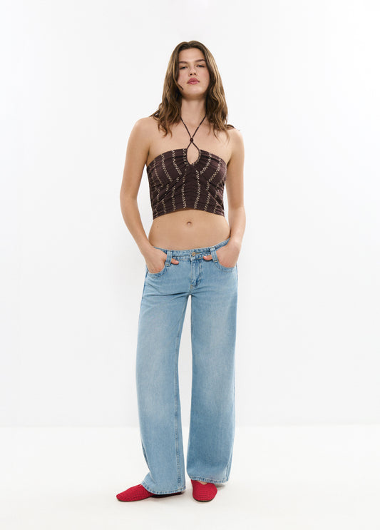 Top corto smock