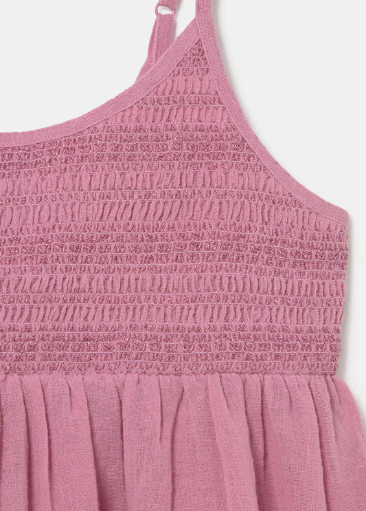 Top corto tirantes smock