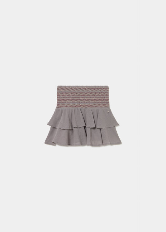 Top bandeau smock volantes