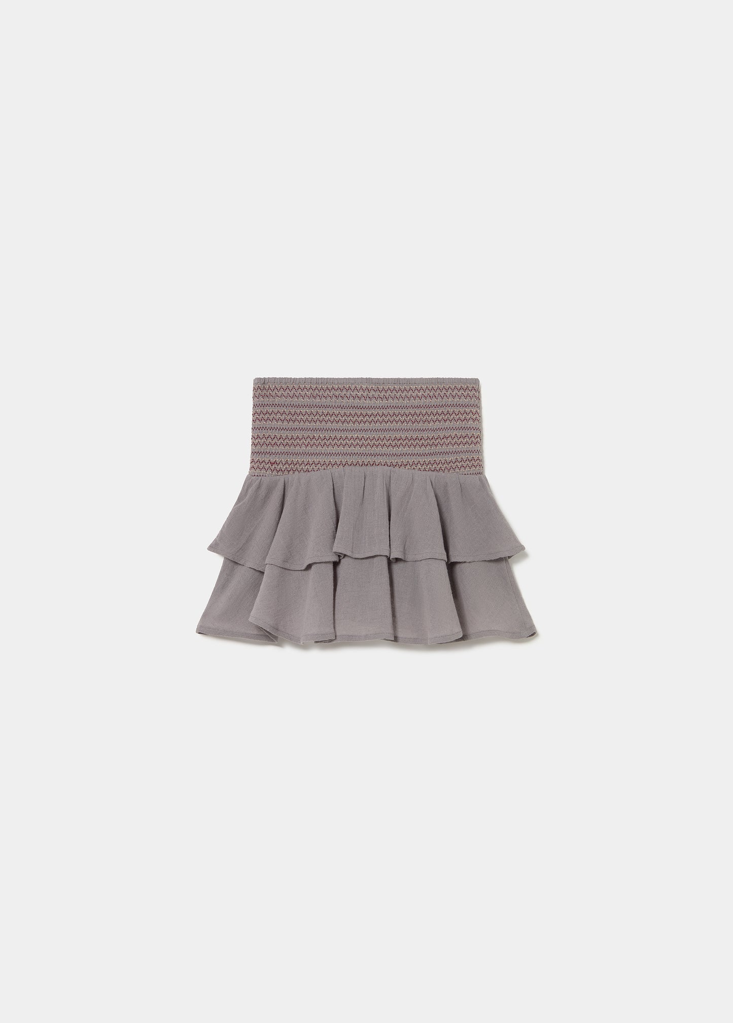 Top bandeau smock volantes