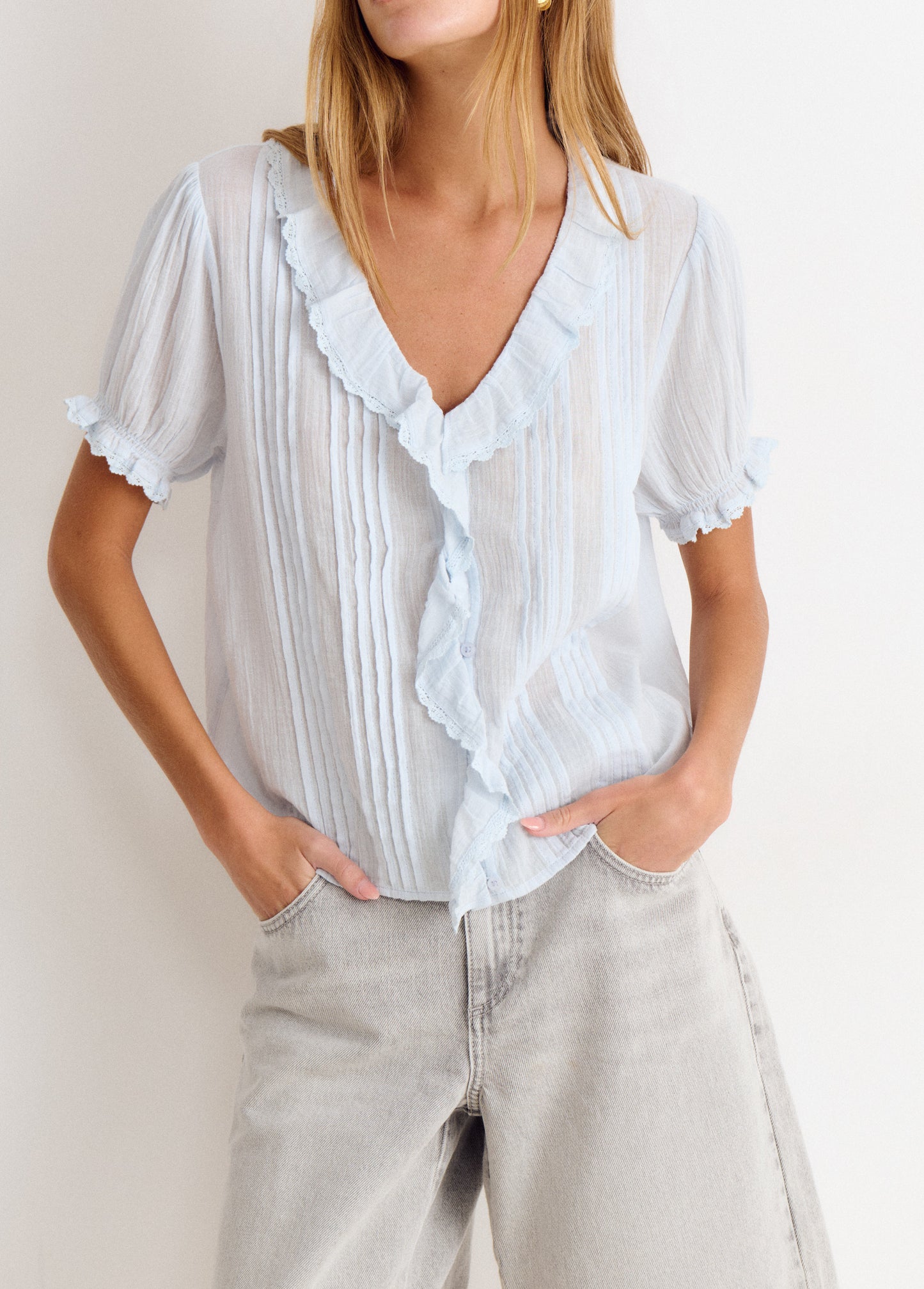 Blusa volantes
