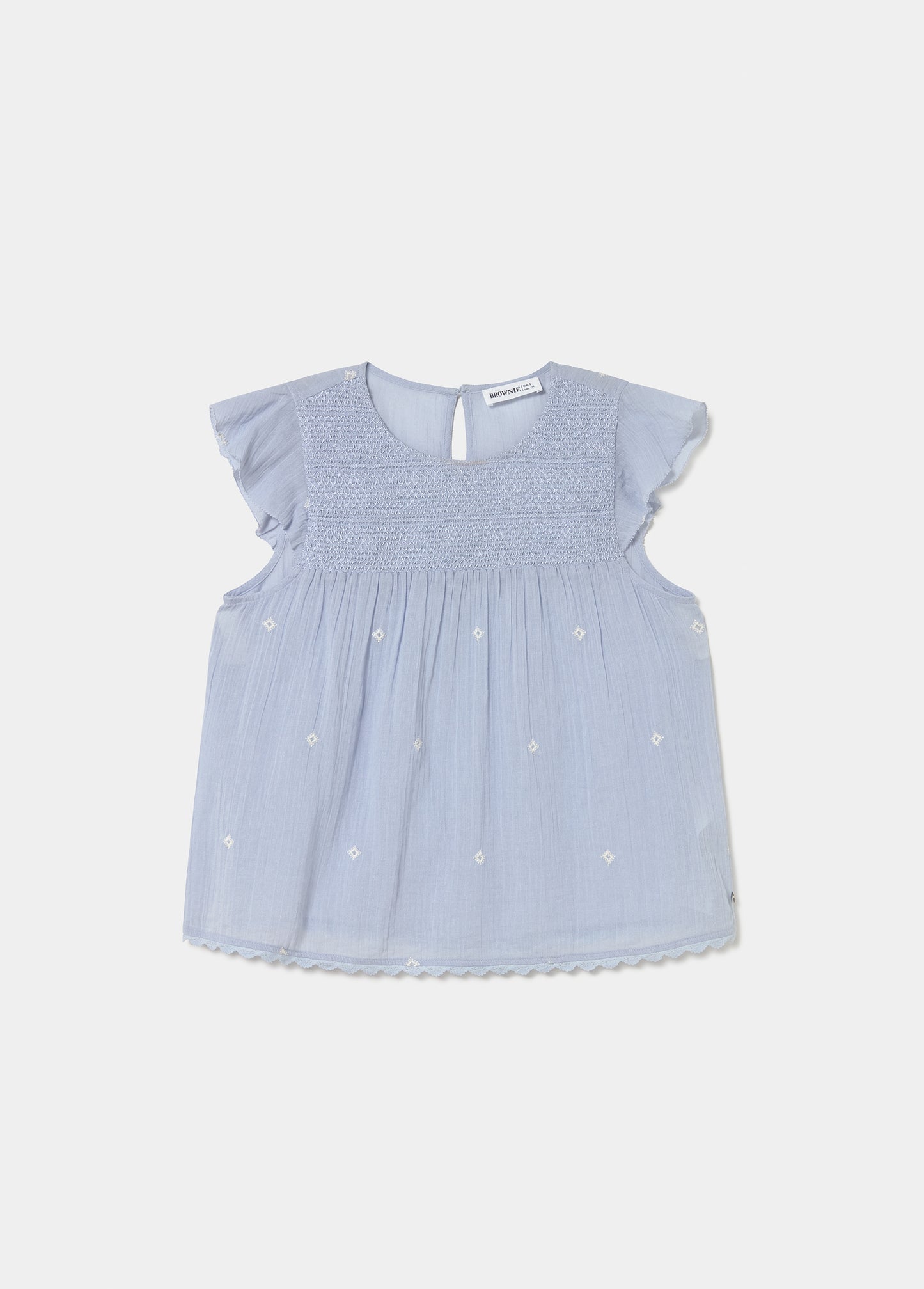 Blusa smock bordados