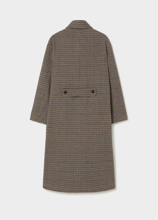 Abrigo largo cuadros