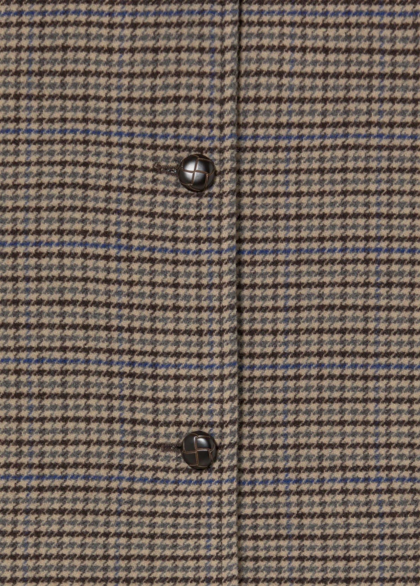 Abrigo largo cuadros