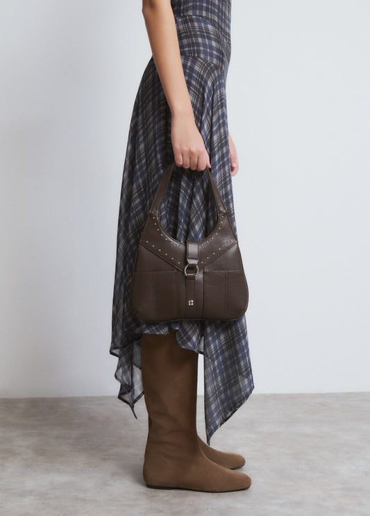 Bolso hombro hebilla tachas