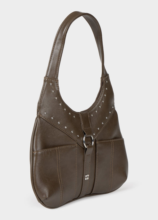 Bolso hombro hebilla tachas