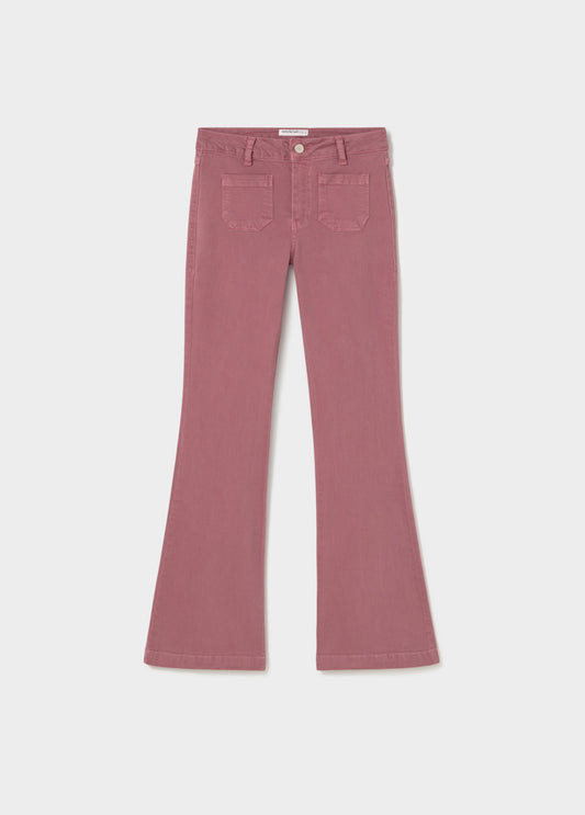 Pantalon campana bolsillo frontal