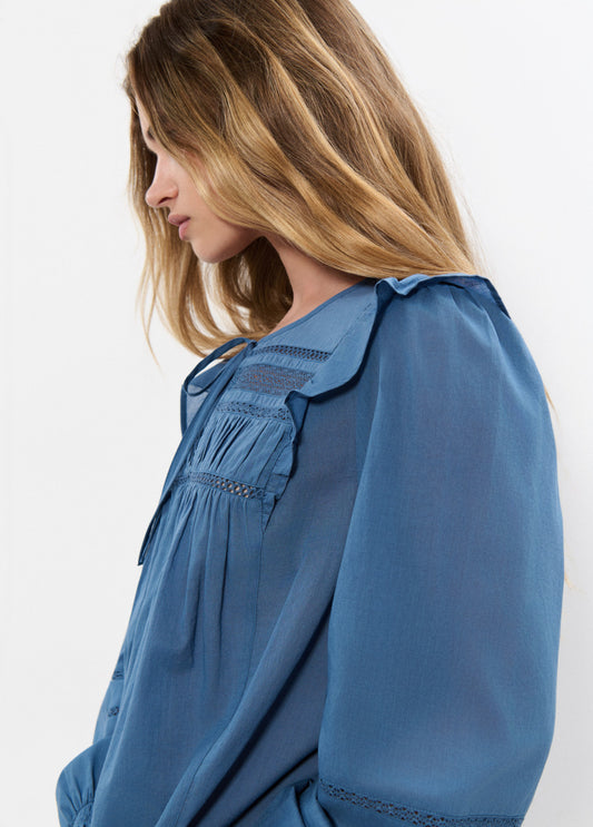 Blusa volantes ml laces