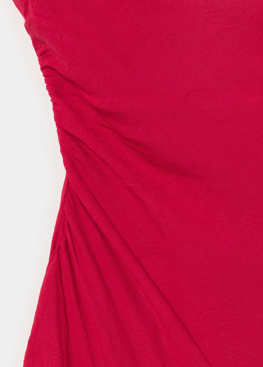 Vestido largo jacquard