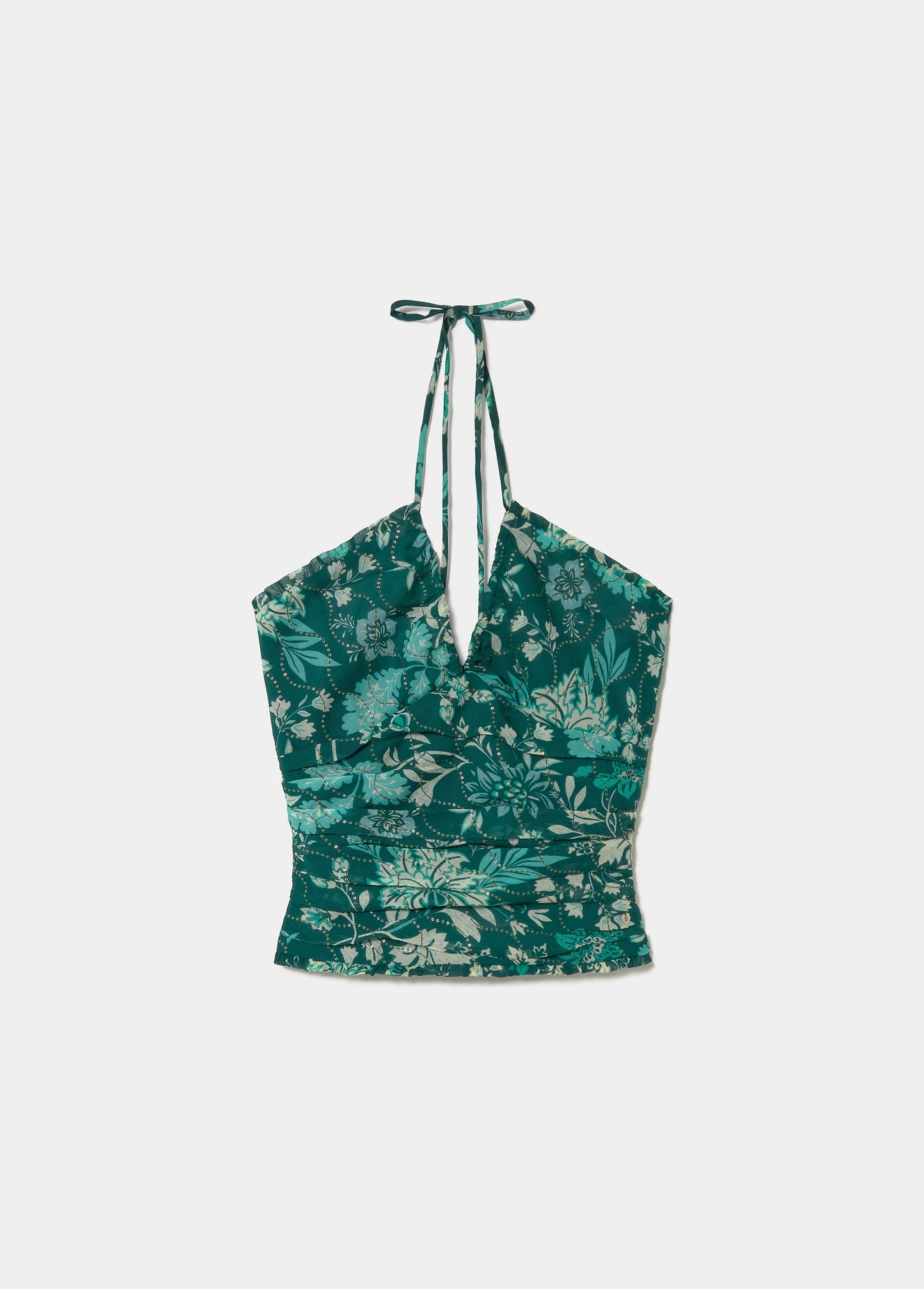 Top estampado lentejuelas