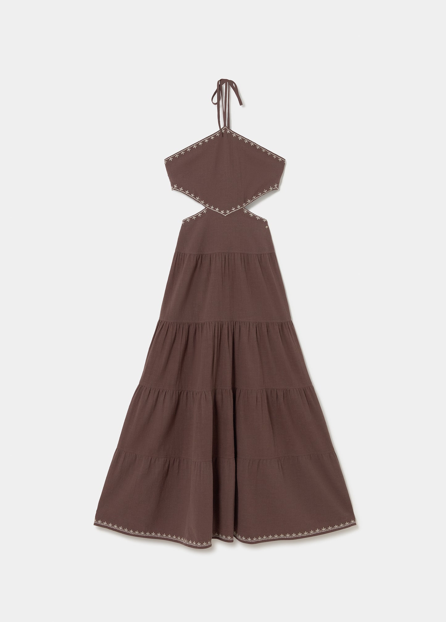Vestido largo detalle cut-out