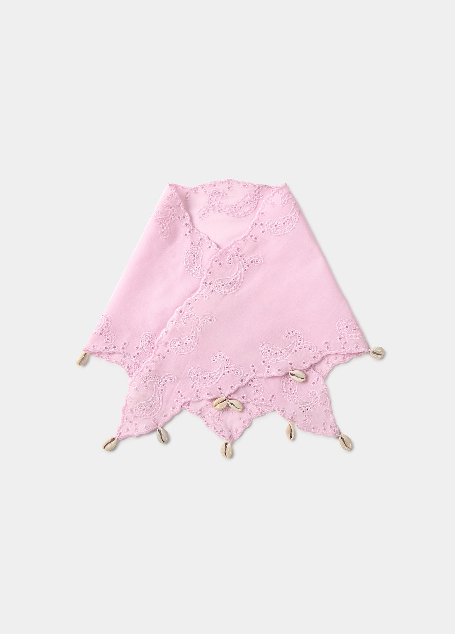 Pañuelo bordado conchas