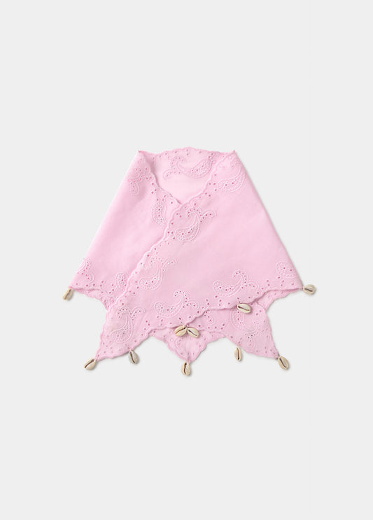Pañuelo bordado conchas
