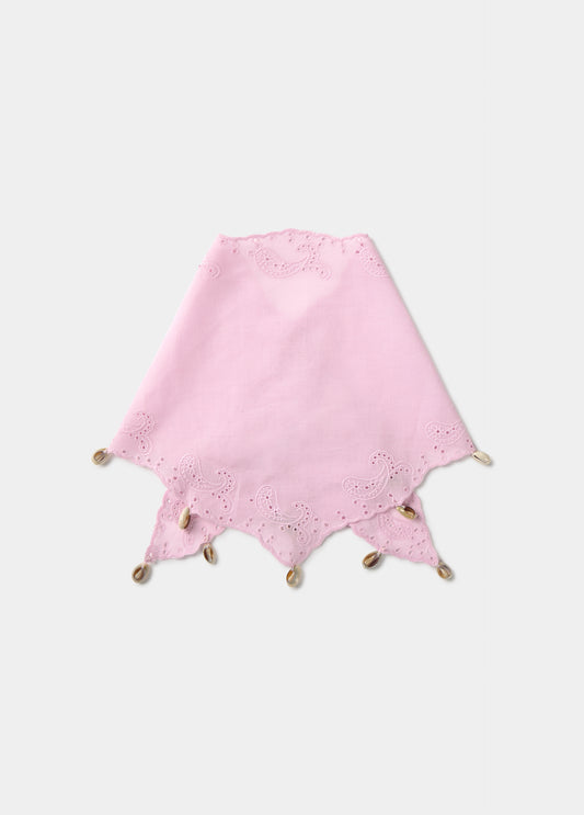 Pañuelo bordado conchas