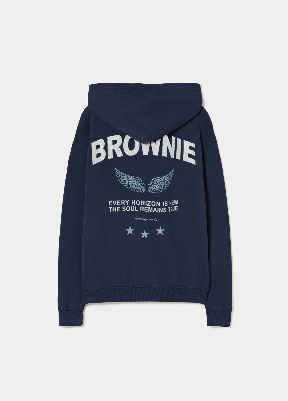 Sudadera capucha print alas