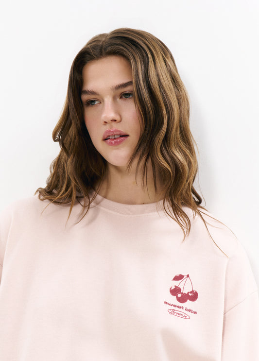 Sudadera print glitter