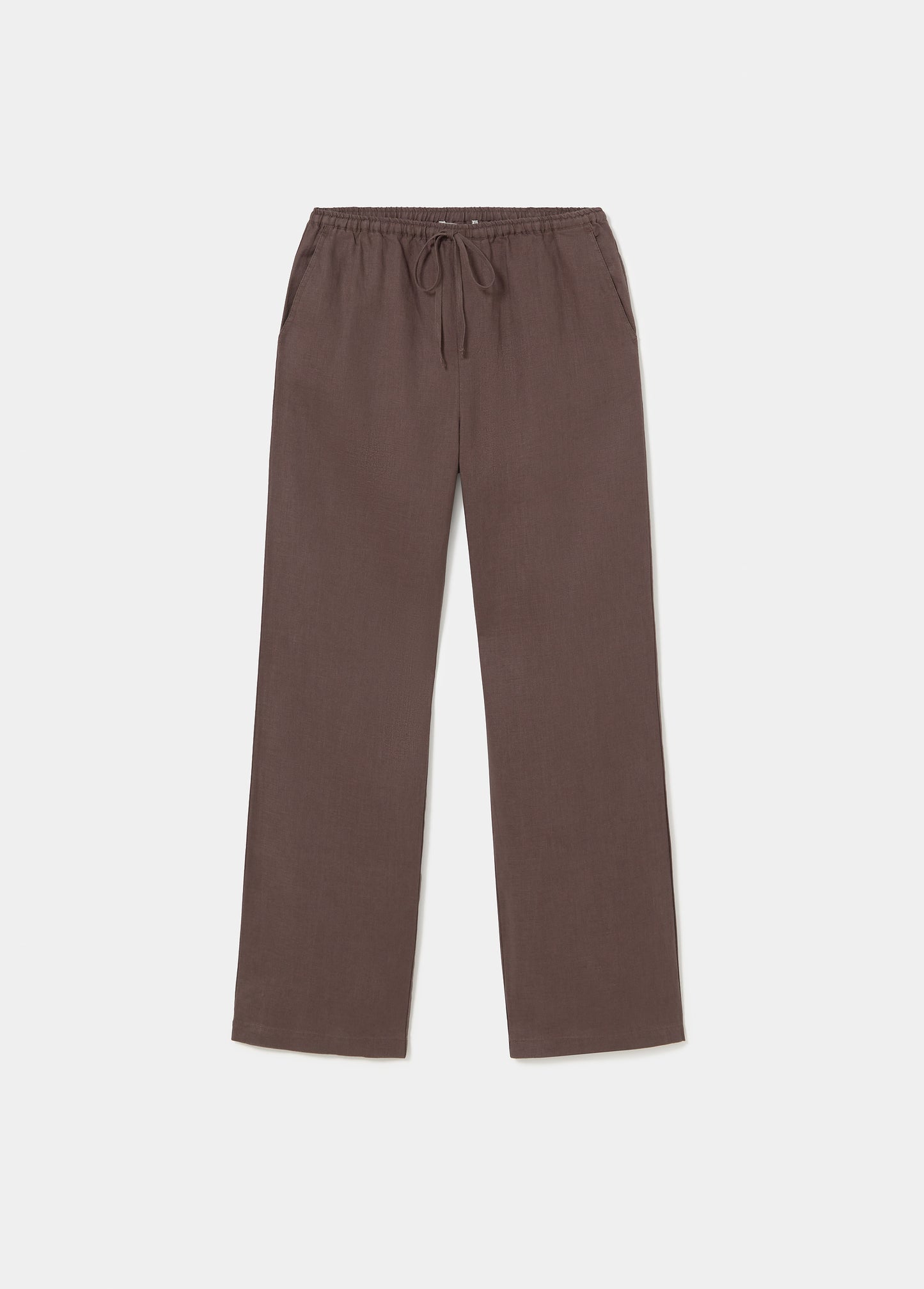Pantalón cintura detalle lino