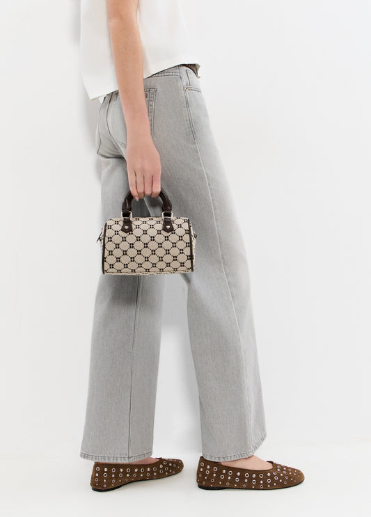 Bolso bowling jacquard logo