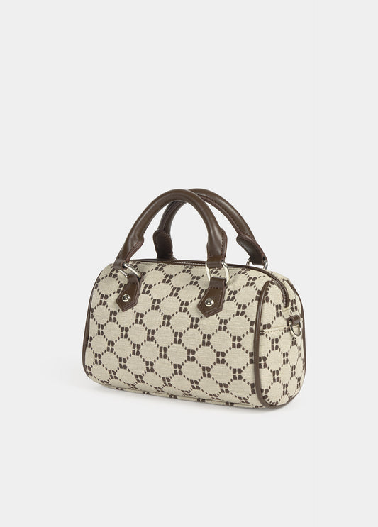 Bolso bowling jacquard logo