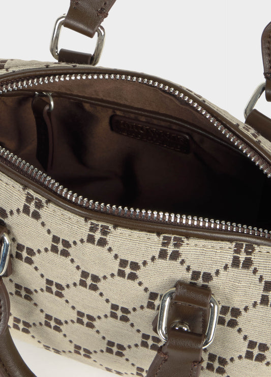 Bolso bowling jacquard logo