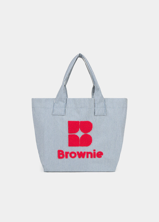 Shopper canvas rayas