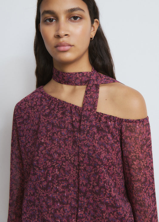 Vestido engomado estampado