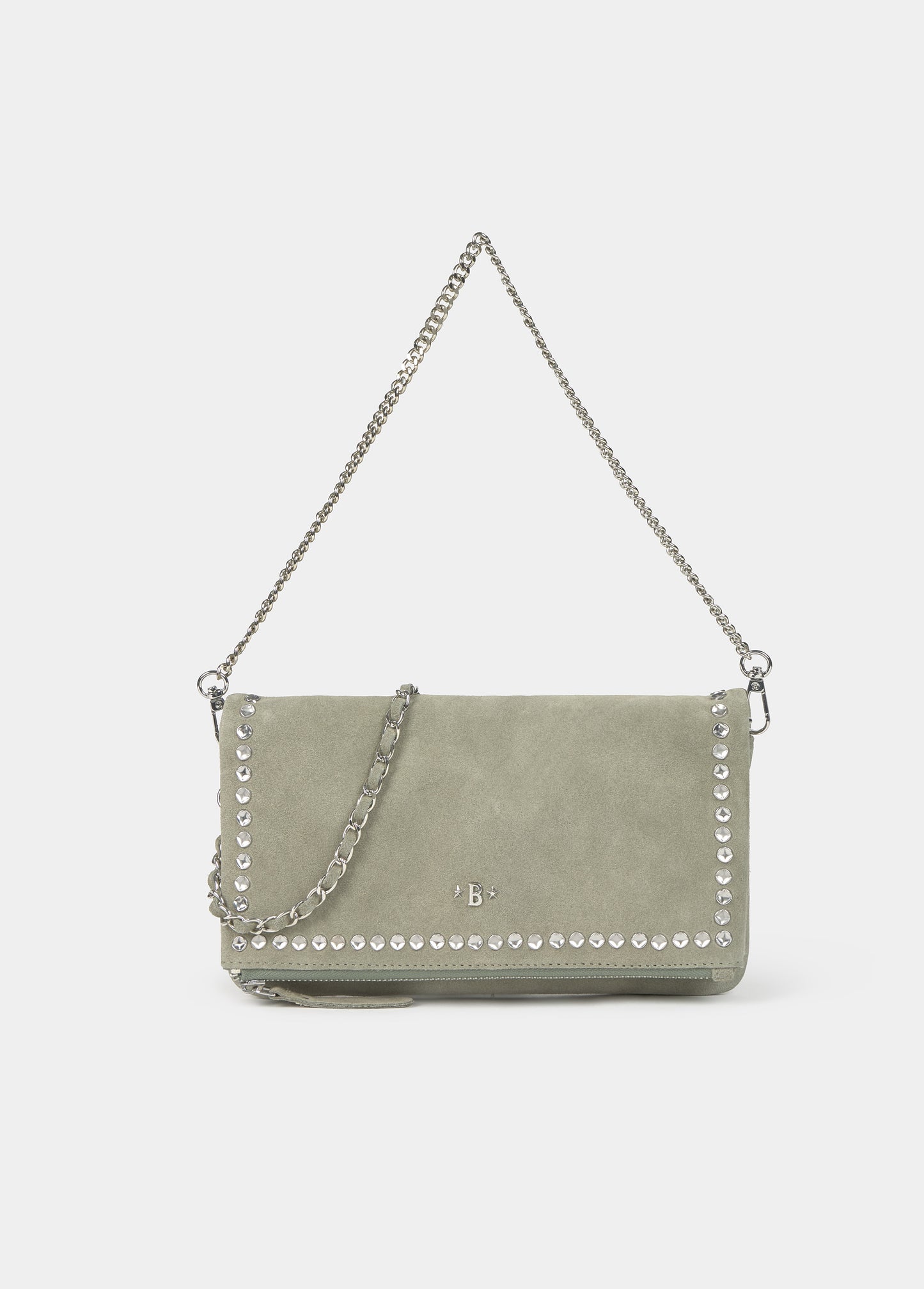 Bolso solapa chapas irregulares