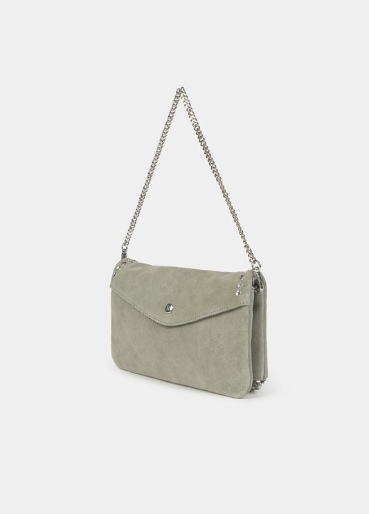 Bolso solapa chapas irregulares