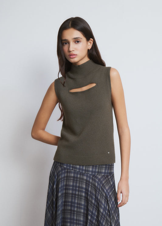 Top cut-out verde