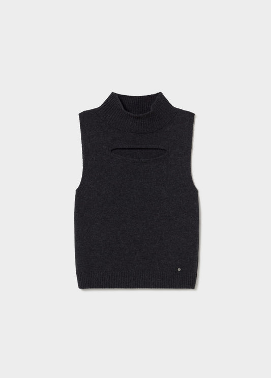Top cut-out gris