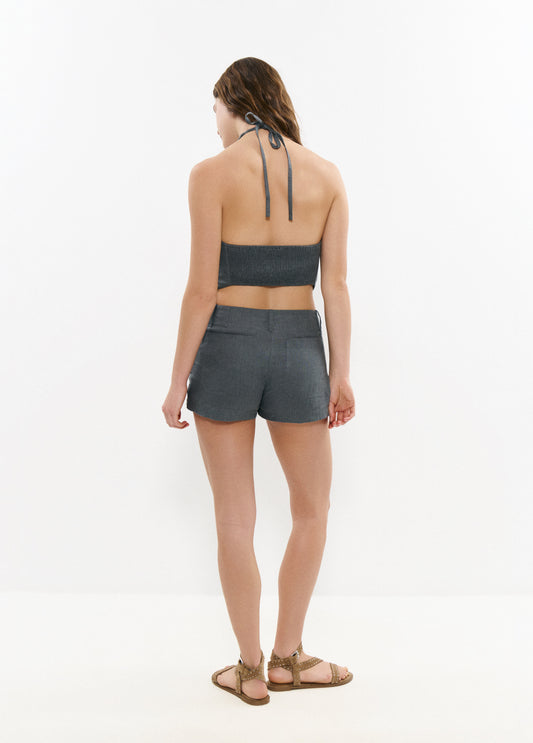 Short tachas lino