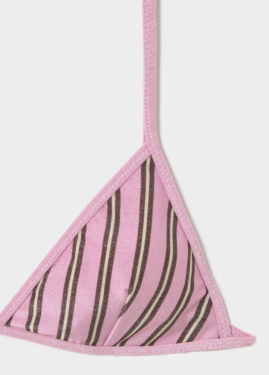 Top bikini raya con lurex