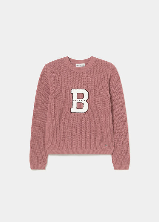 Jersey bordado-rosado