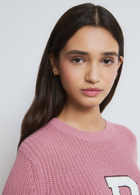 Jersey bordado-rosado